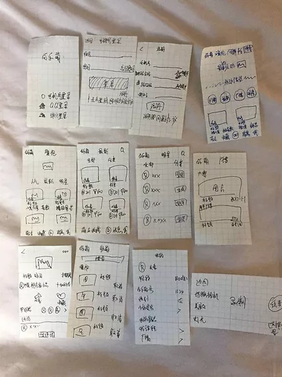 百乐萌纸面草图
